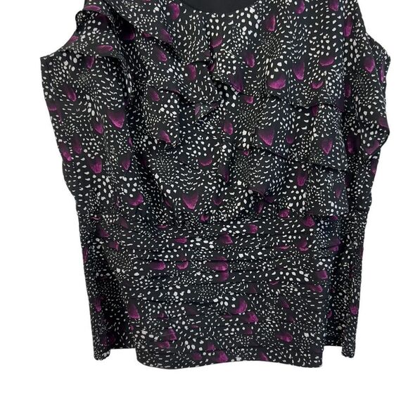 White House Black Market elastic back Black Tank Top small - Picture 5 of 10